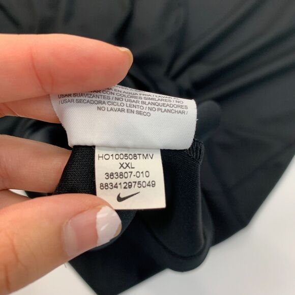 Nike Polo Shirt Mens XXL 2XL Black Golf Dri Fit Micro Pique Performance - Picture 14 of 16